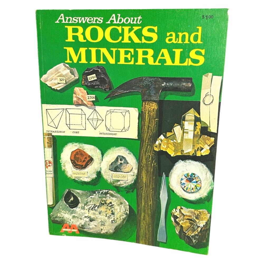 Vintage child’s Answers About Rocks and Minerals science homeschool ages 7-12